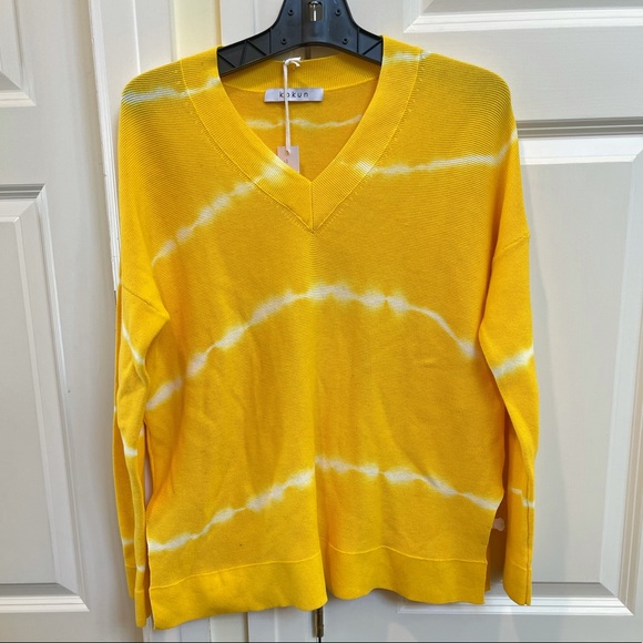 Kokun Yellow Tie-Dye Sweater